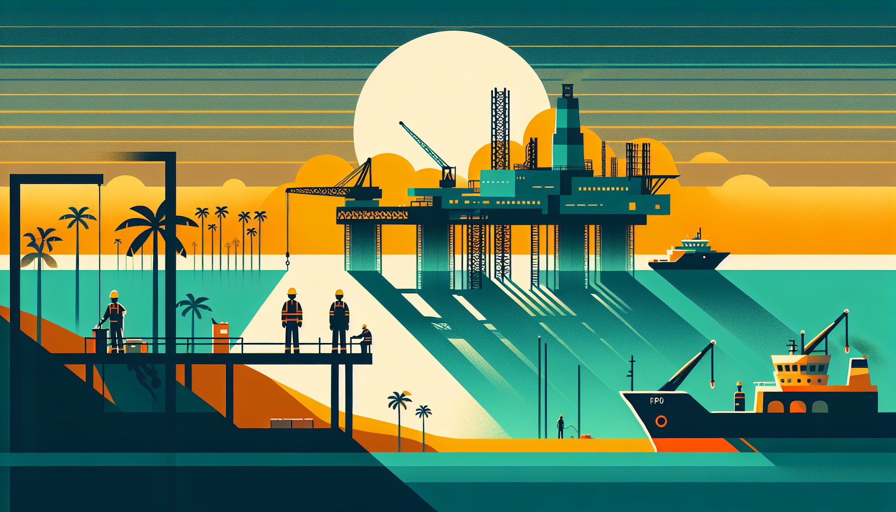 Ghana offshore oil platform and Petroleum Commission compliance