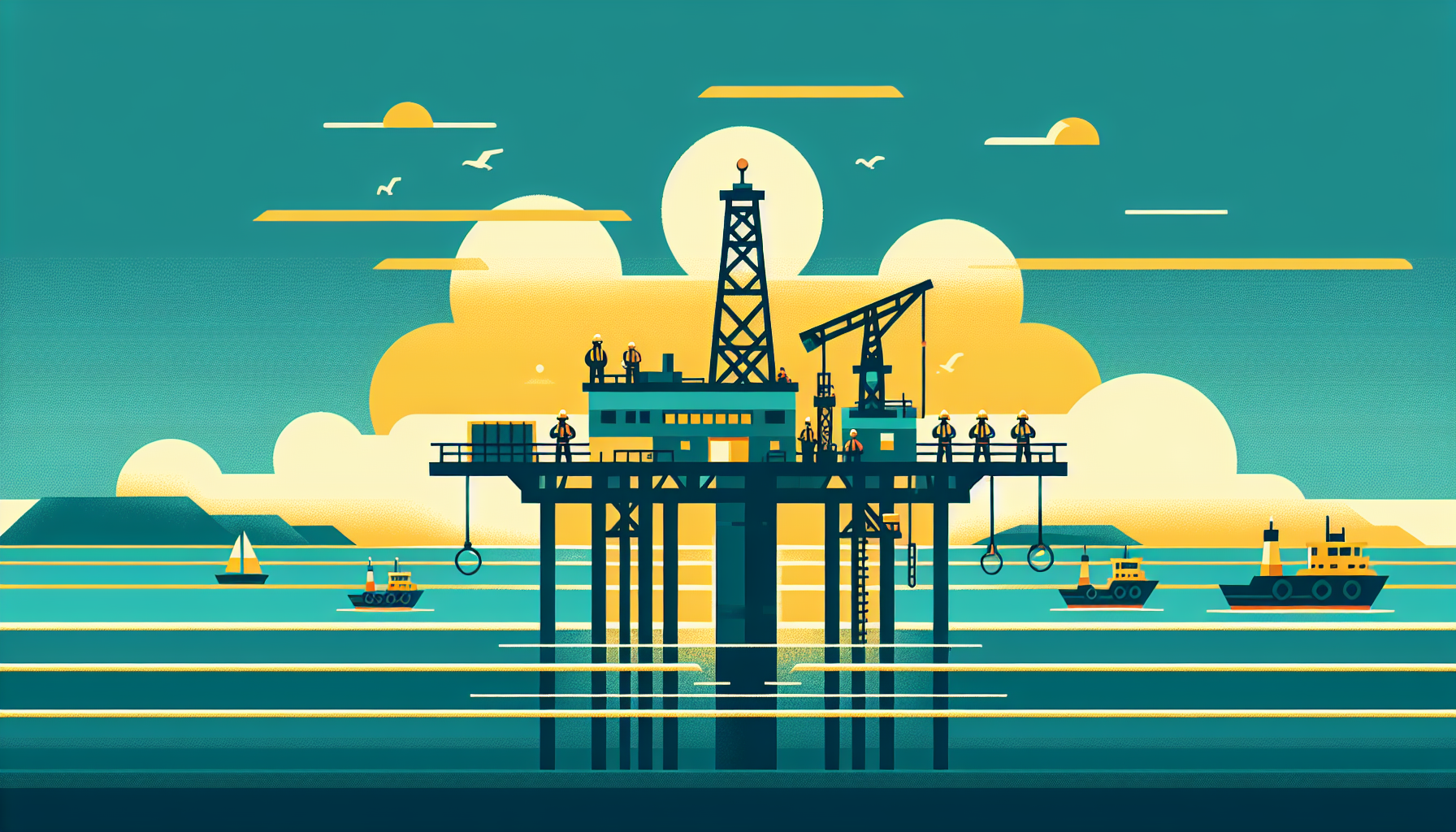 Trinidad and Tobago offshore oil platform and Caribbean energy sector